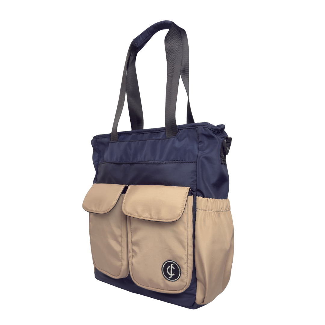 Navy/Taupe